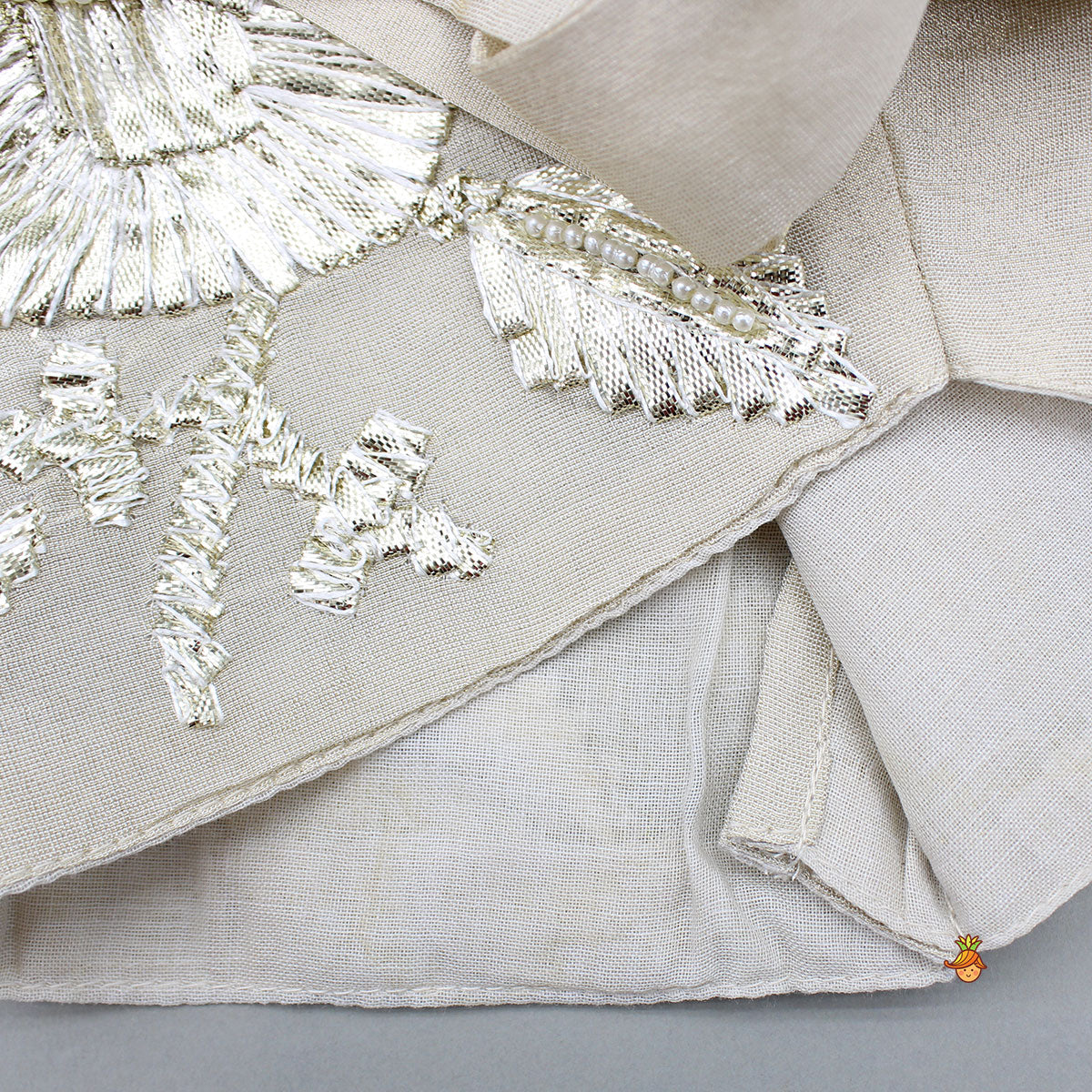 Gota Lace Embroidered Top With Lehenga