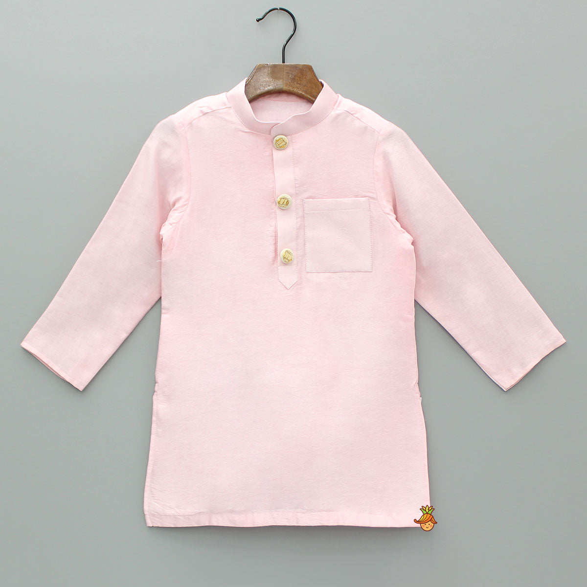 Zari Thread Work Full Sleeves Jacket With Kurta And Pyjama