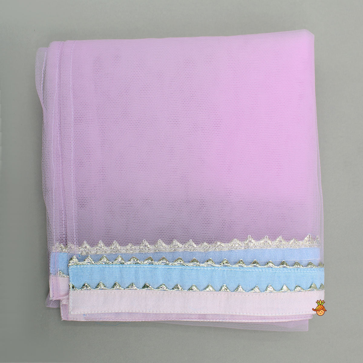 Colour Blocked Multicoloured Top With Lehenga And Dupatta