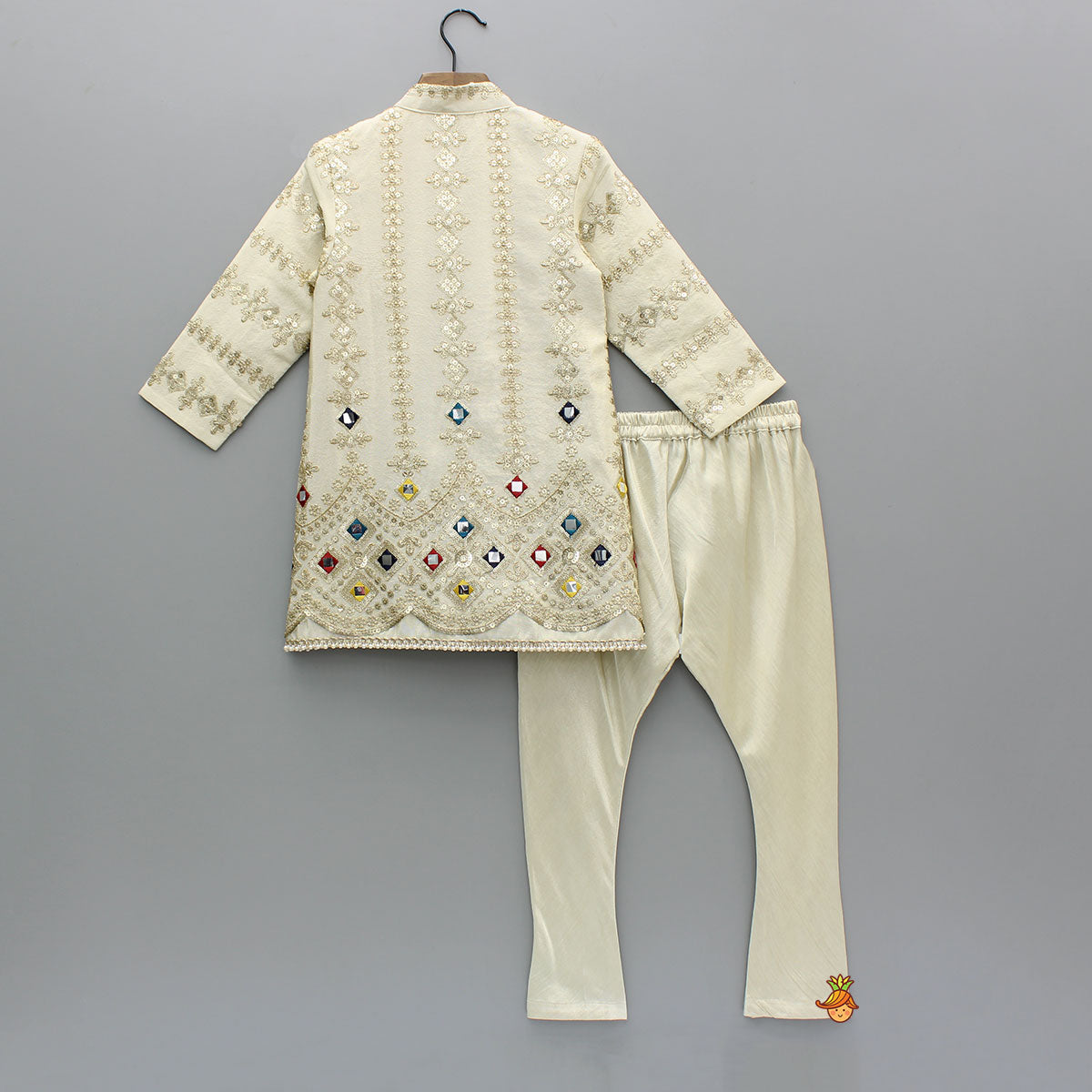Embroidered and Embellished Sherwani with Churidar