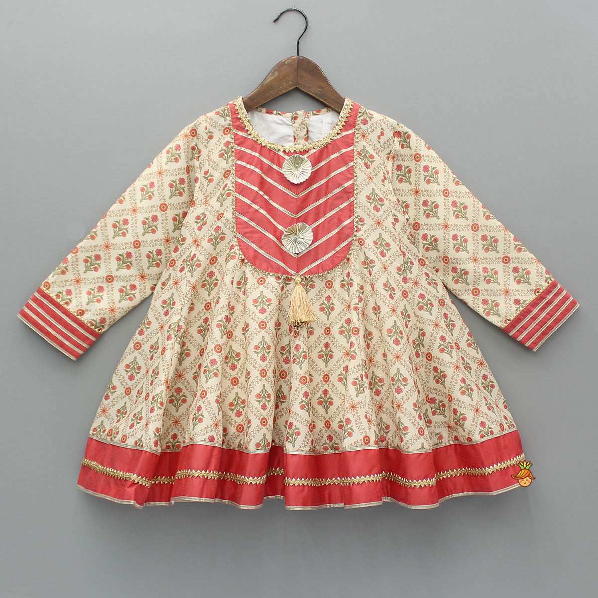 Multicolour Printed Kurti And Pant With Dupatta
