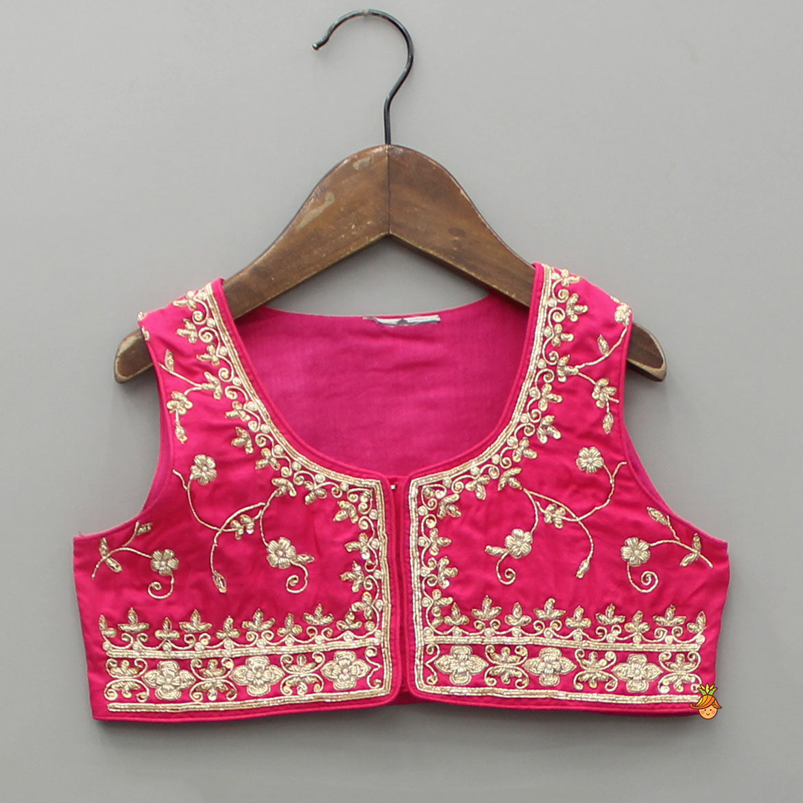 Embroidered Kurti With Jacket And Pant