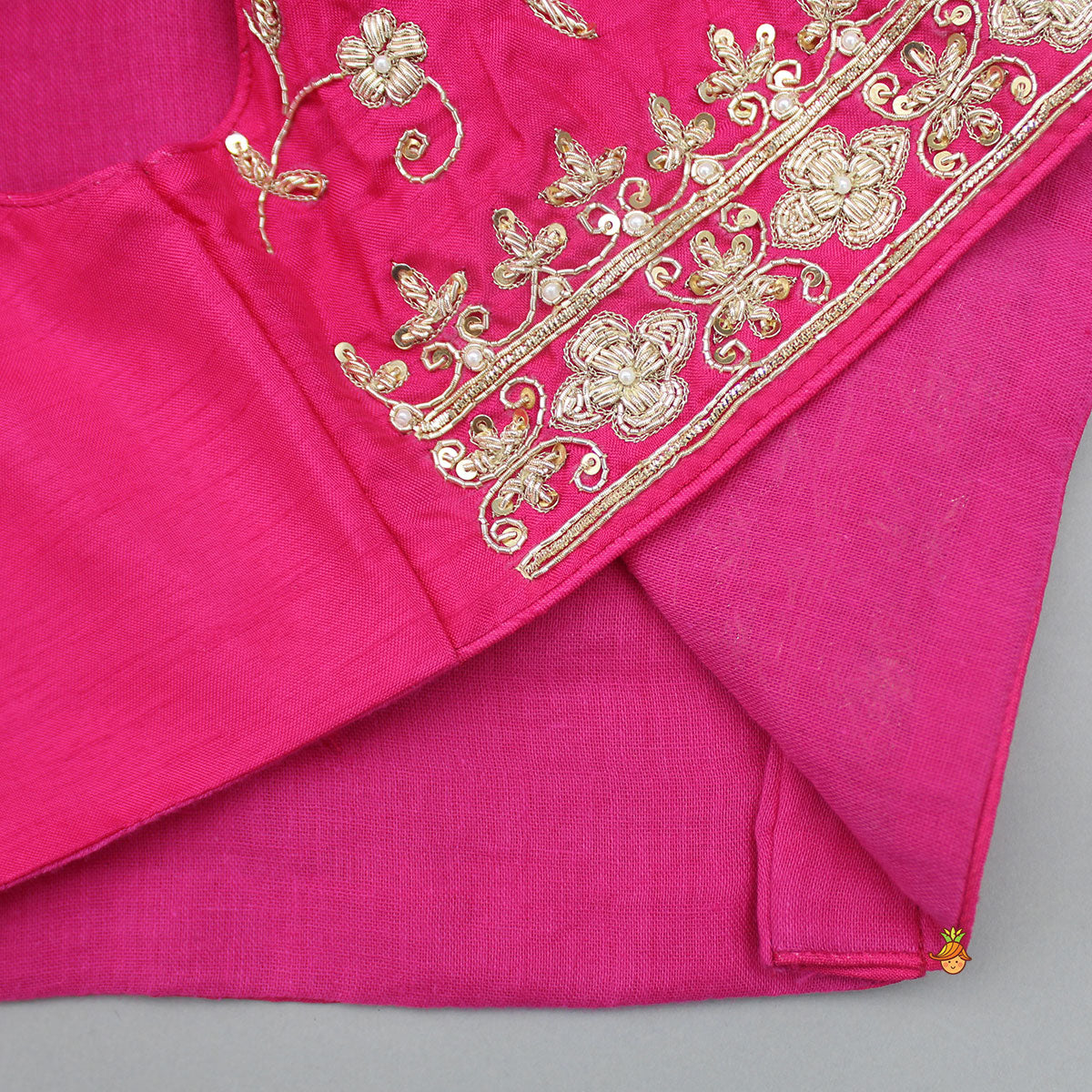 Embroidered Kurti With Jacket And Pant