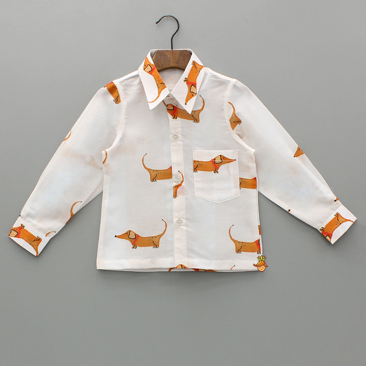 Animal Printed White Shirt