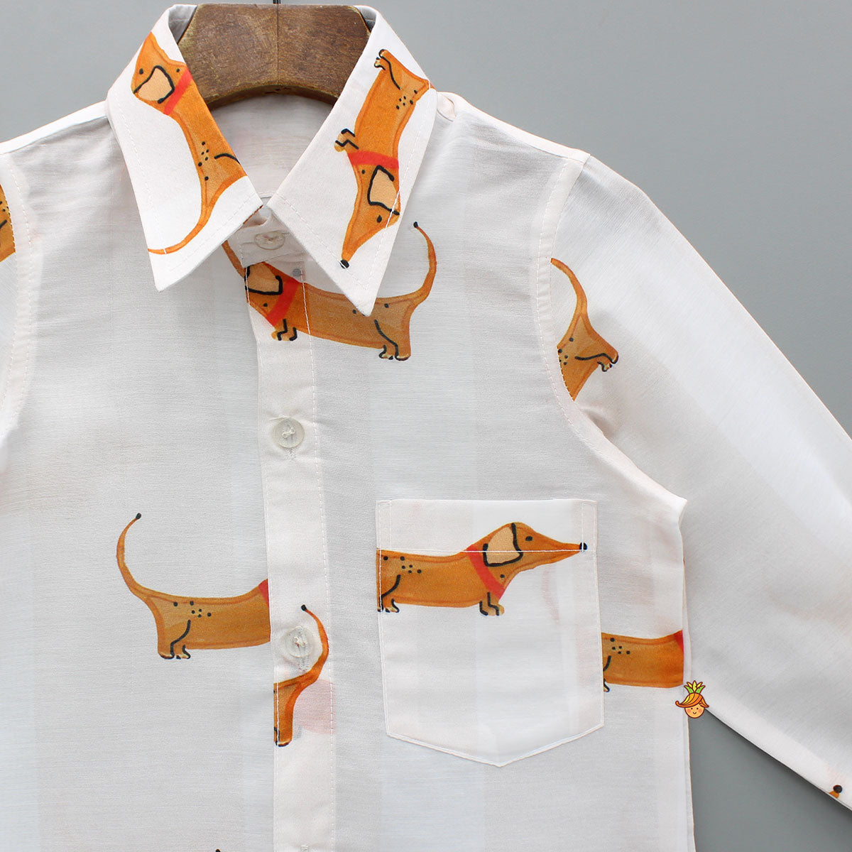 Animal Printed White Shirt
