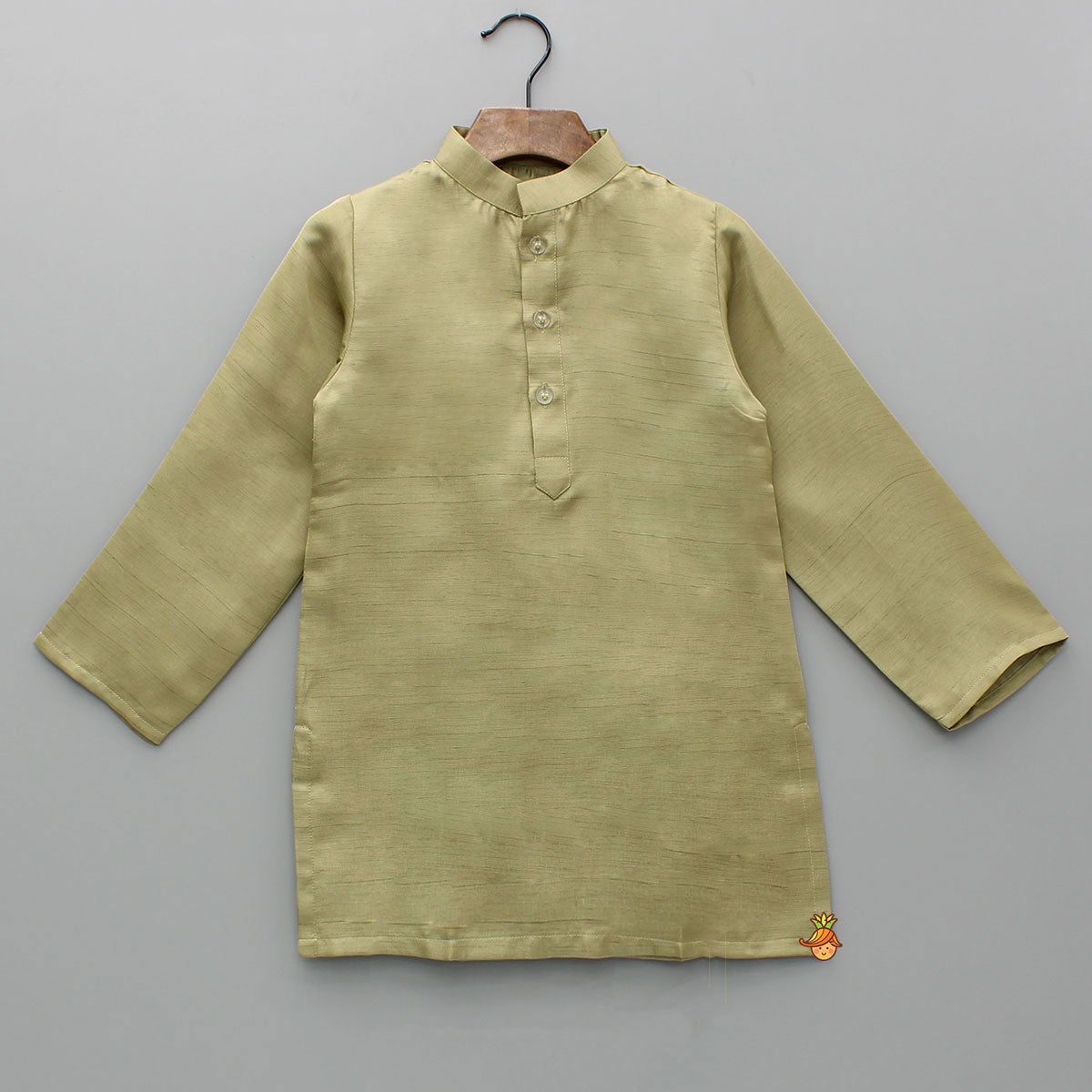 Green Kurta And Embroidered Jacket With Pyjama