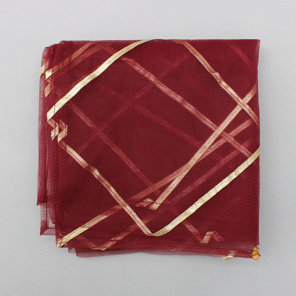 Maroon Embroidered Kurti And Tulip Dhoti