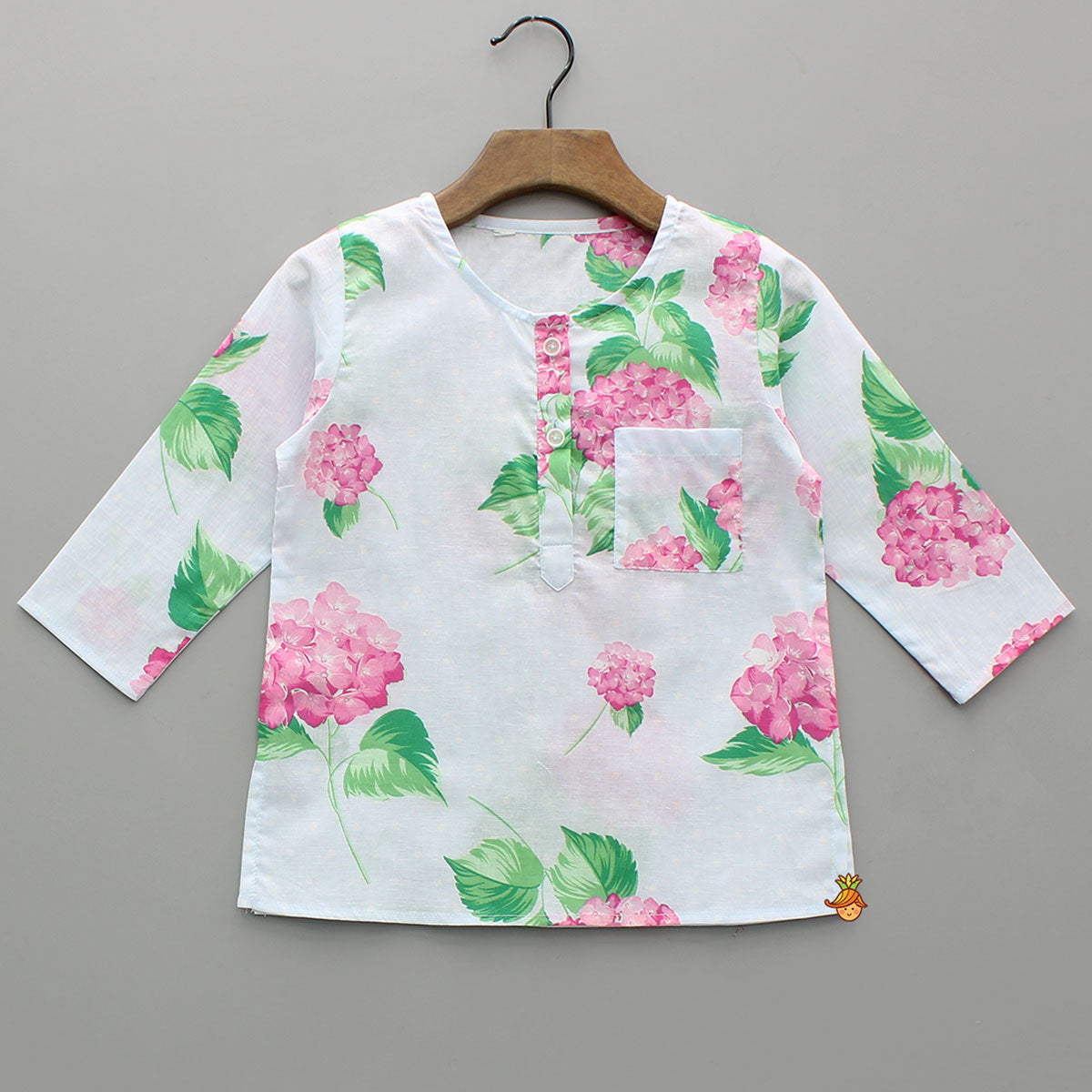 Floral Printed Top And Pyjama