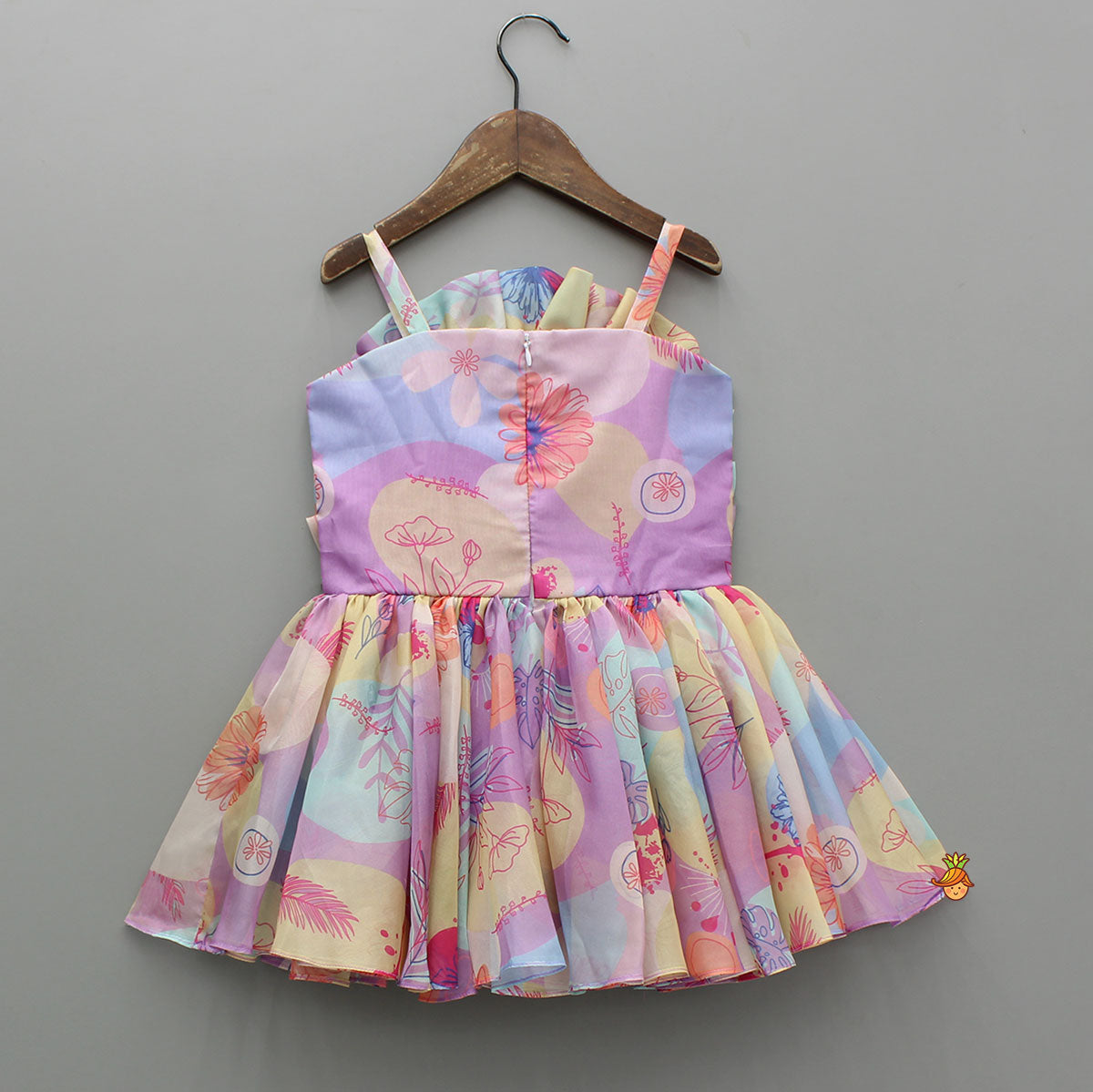 Printed Multicolour Sleeveless Strappy Dress