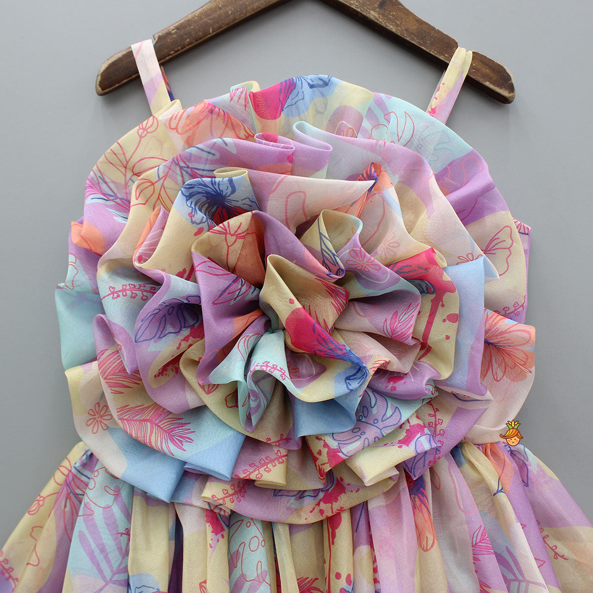 Printed Multicolour Sleeveless Strappy Dress
