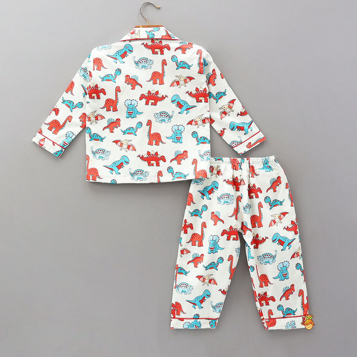 Multicolour Dinosaur Printed Sleepwear