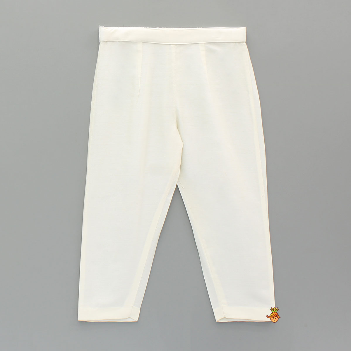 Blue Embroidered Kurta And Off White Pant