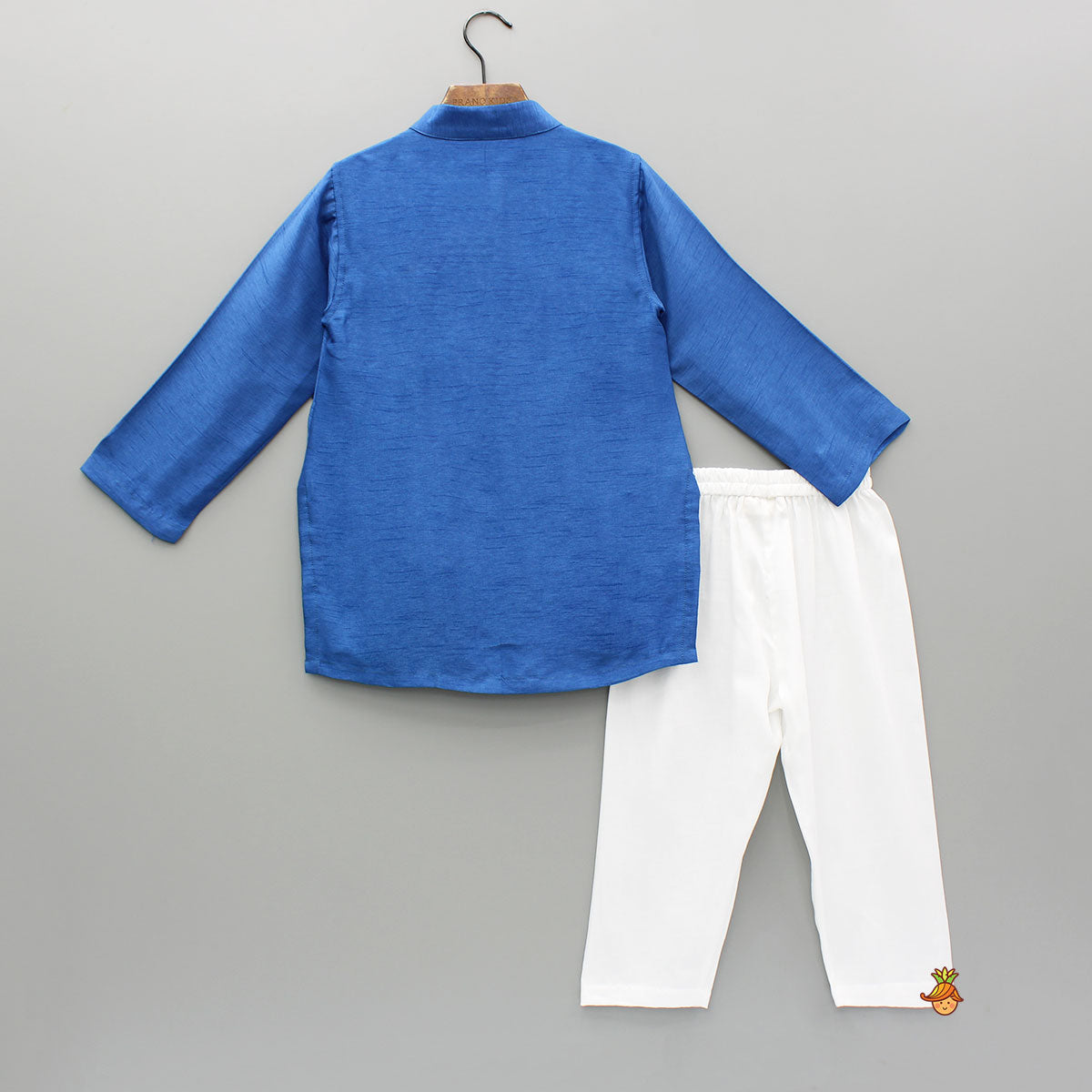 Blue Embroidered Kurta And Pyjama