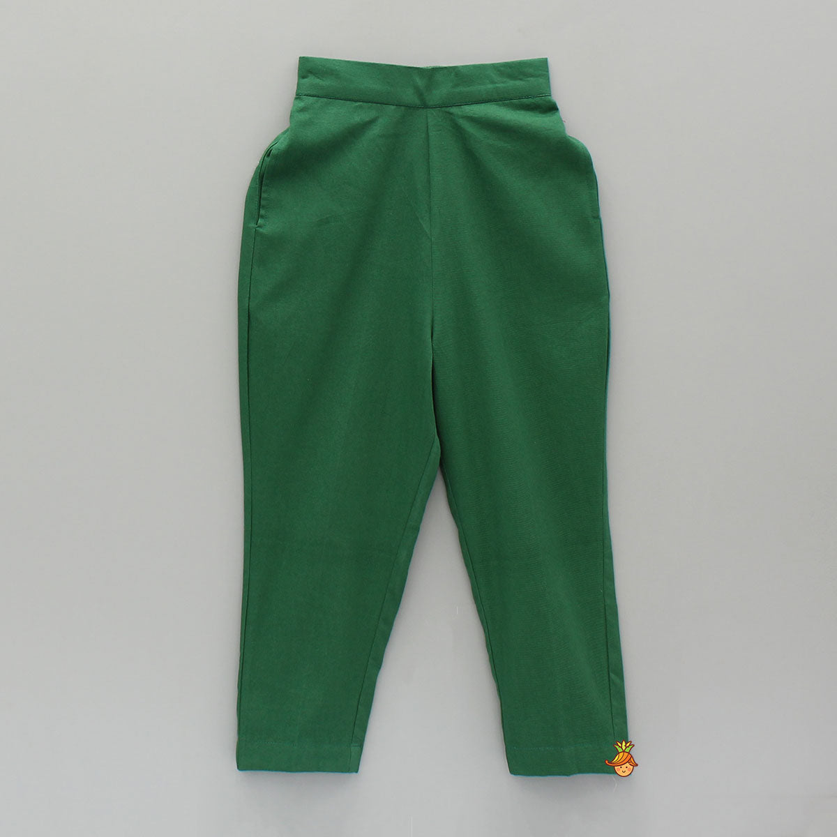 Green Gota Lace Detailing Kurta And Pant