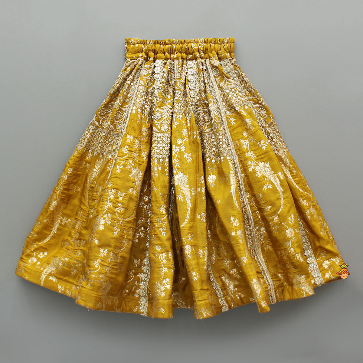 Mustard Embroidered Embellished Lehanga