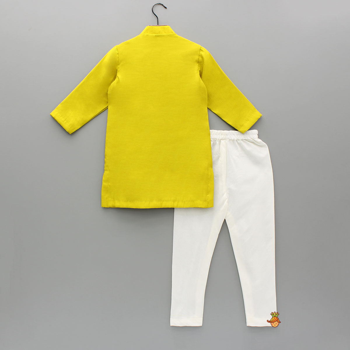 Mustard Embroidered Kurta and Churidar