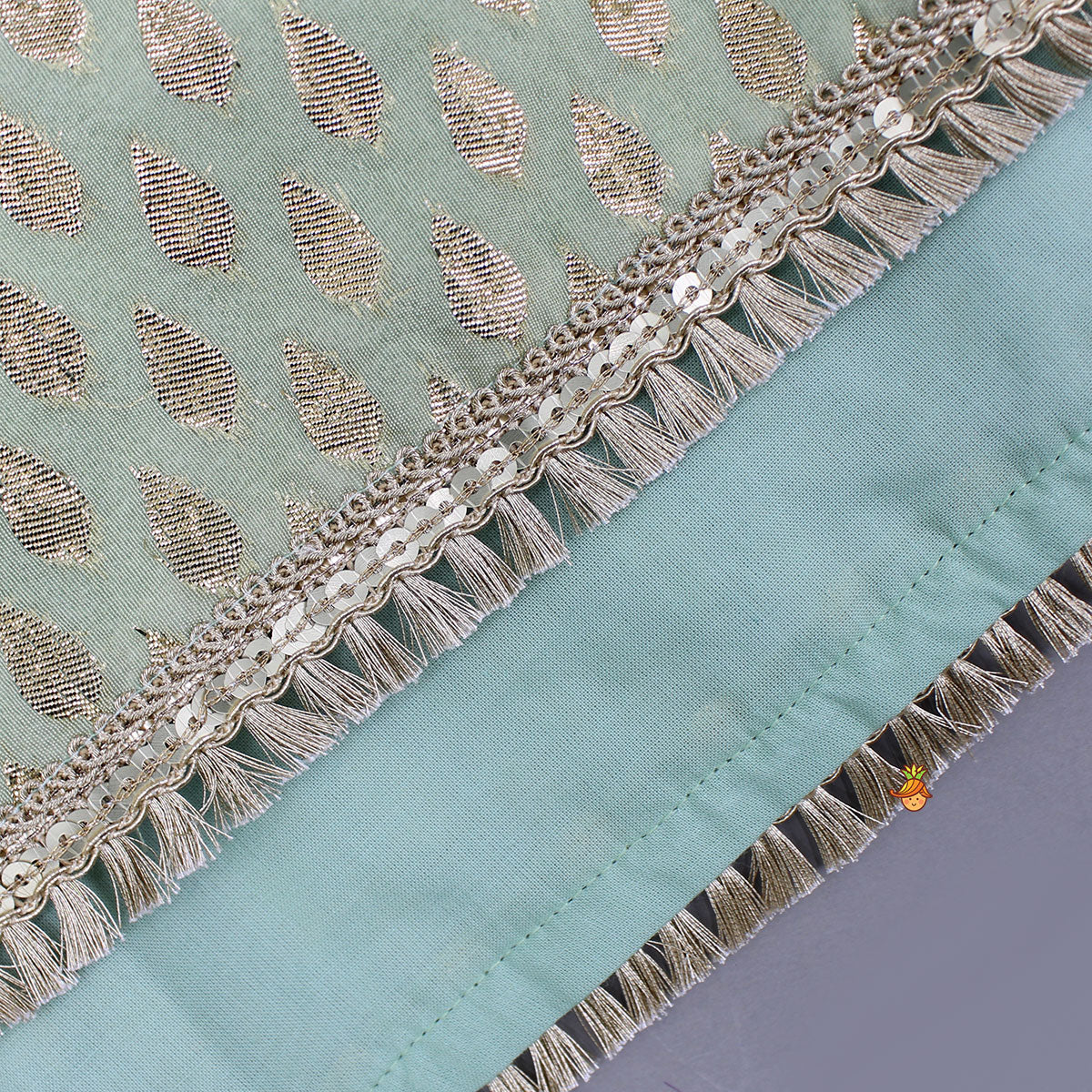 Chanderi Printed Long Kurti And Pant With Dupatta