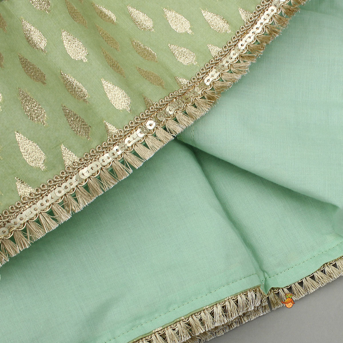 Chanderi Printed Long Kurti And Pant With Dupatta