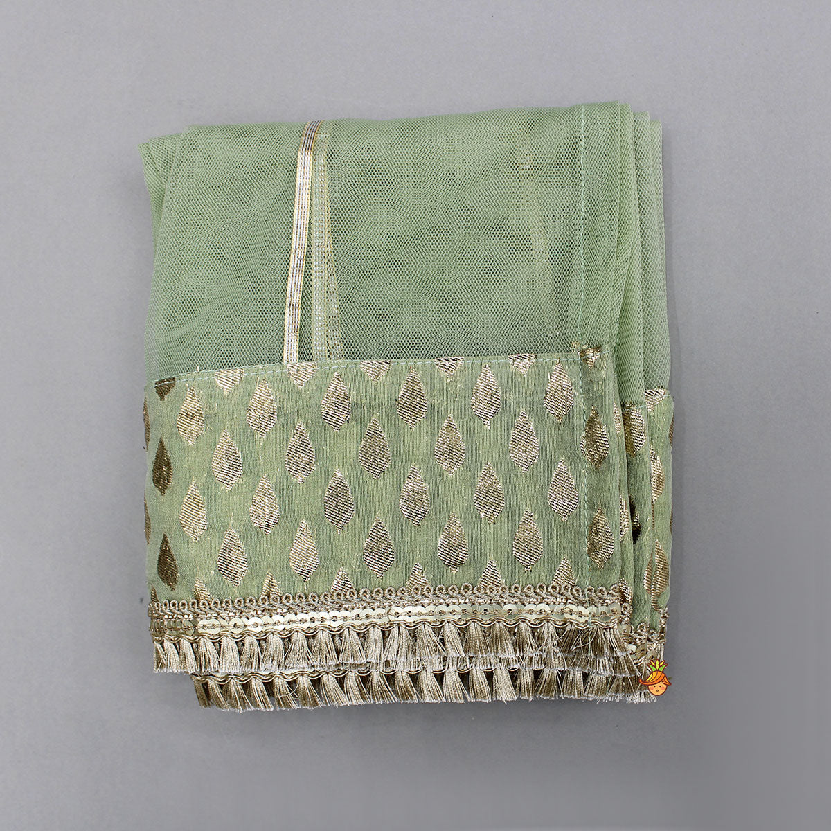 Chanderi Printed Long Kurti And Pant With Dupatta