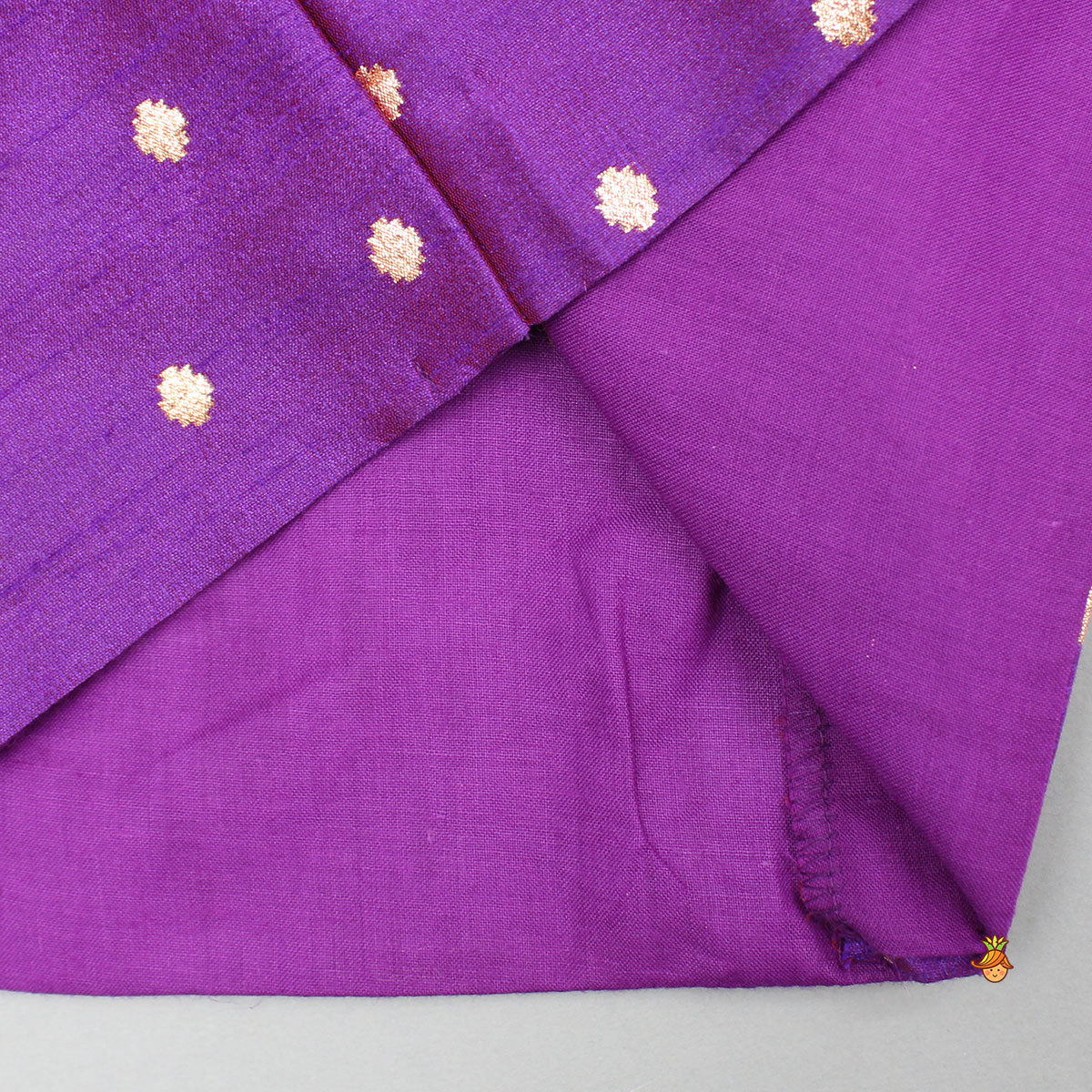 Purple Kurta With Zari Work And Pant