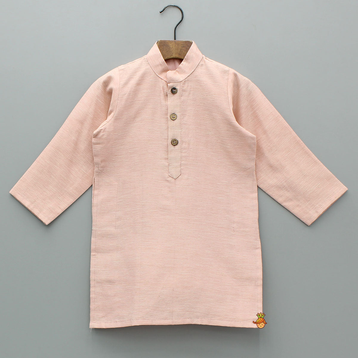 Pink Chanderi Kurta With Stylish Embroidered Jacket And Pyjama