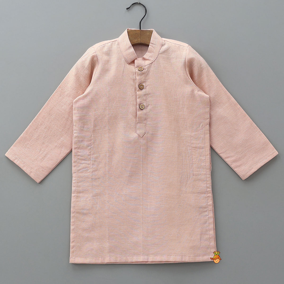 Pink Chanderi Kurta With Stylish Embroidered Jacket And Pyjama