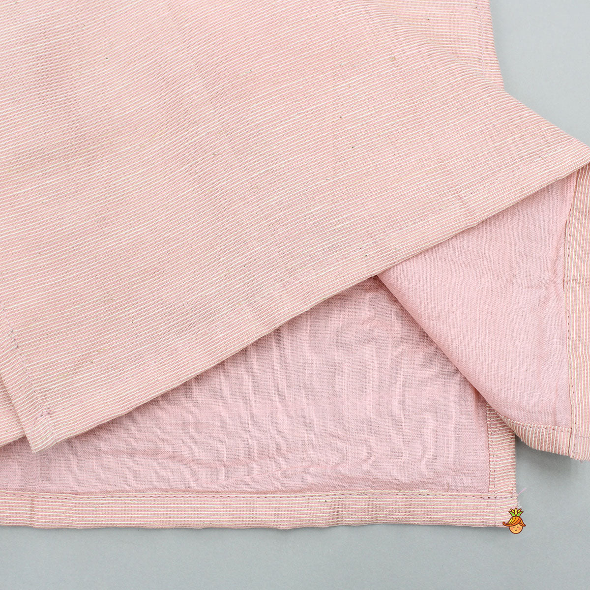 Pink Chanderi Kurta With Stylish Embroidered Jacket And Pyjama