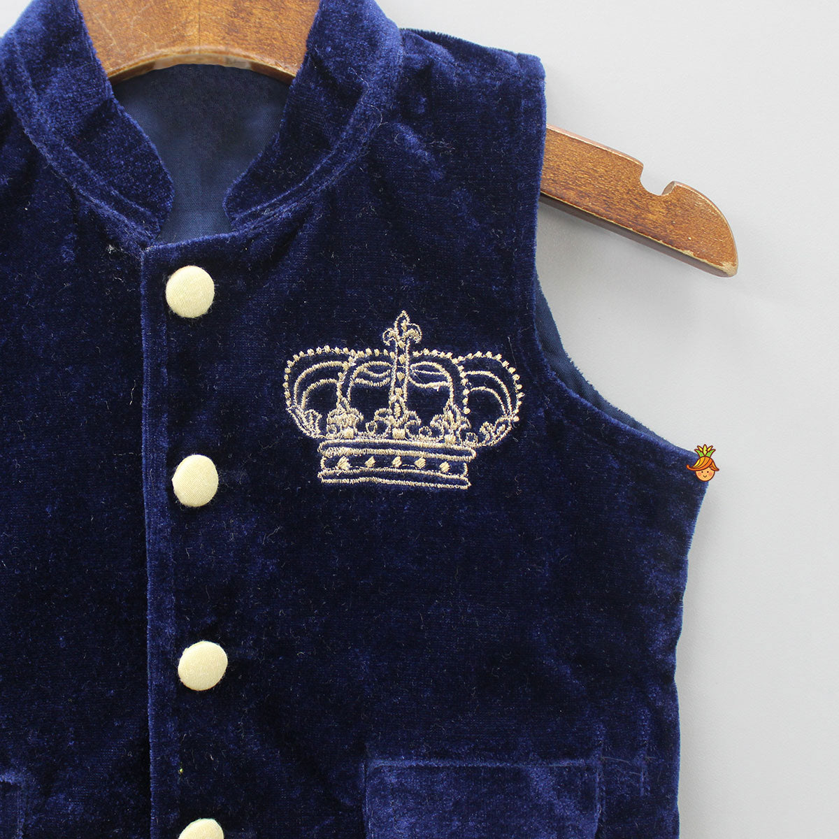 Dark Blue Velvet Jacket