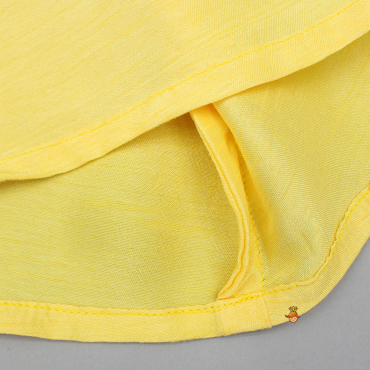 Yellow Embroidered Kurti And Flared Palazzo