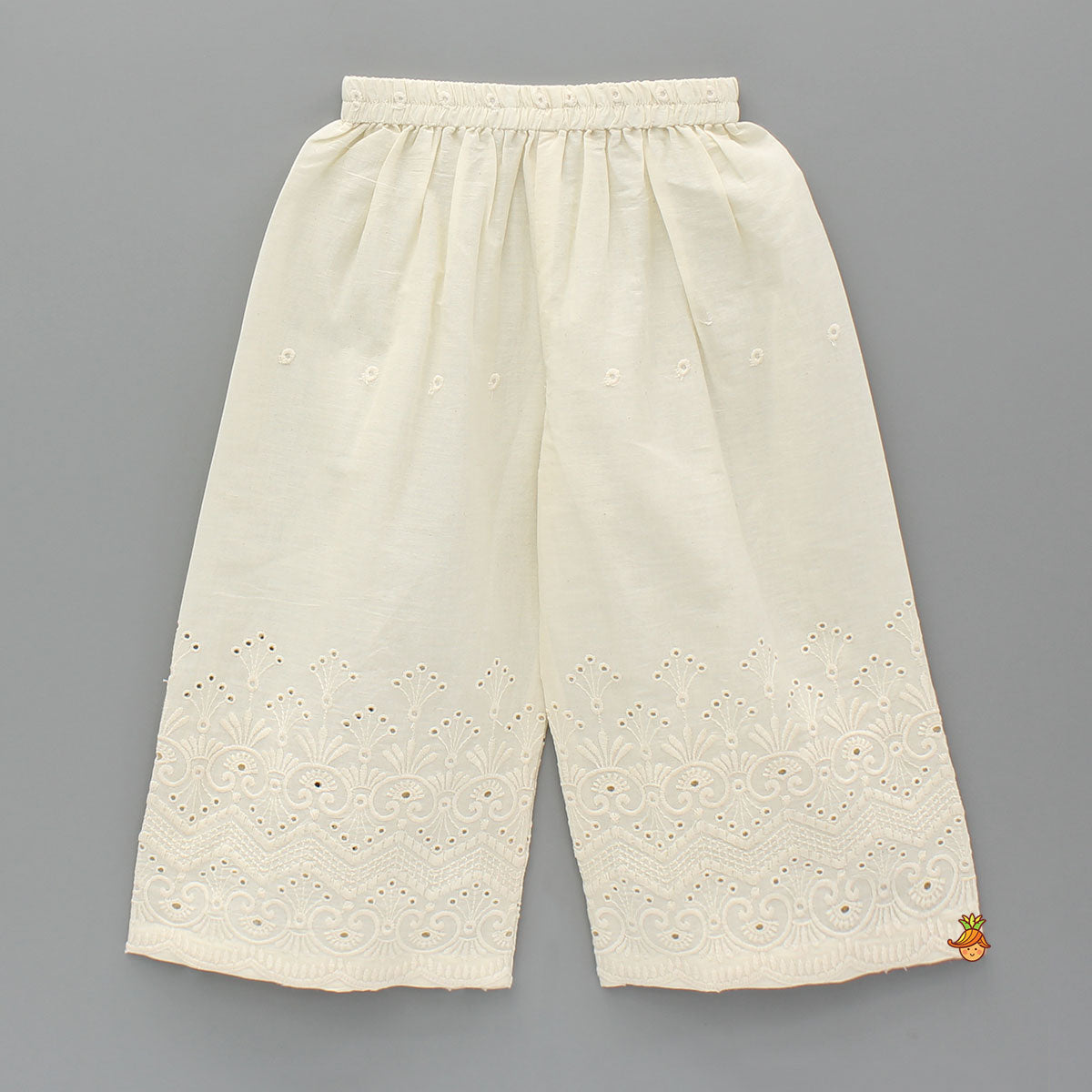 Bird Embroidered Kurti And Hakoba Palazzo
