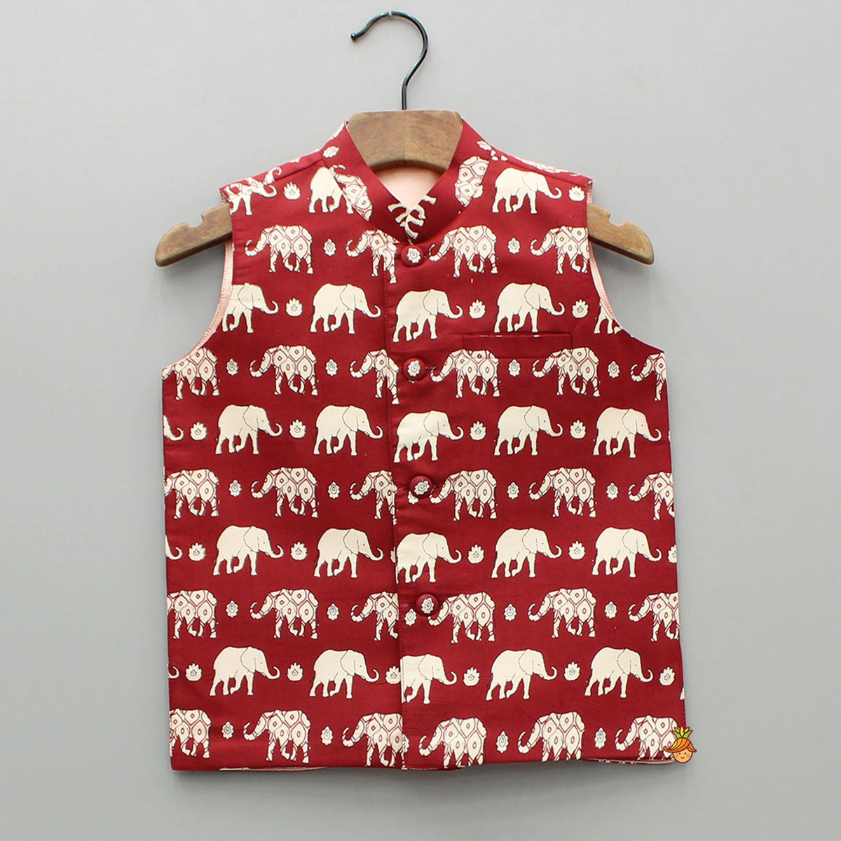 Multicolour Elephant Printed Jacket