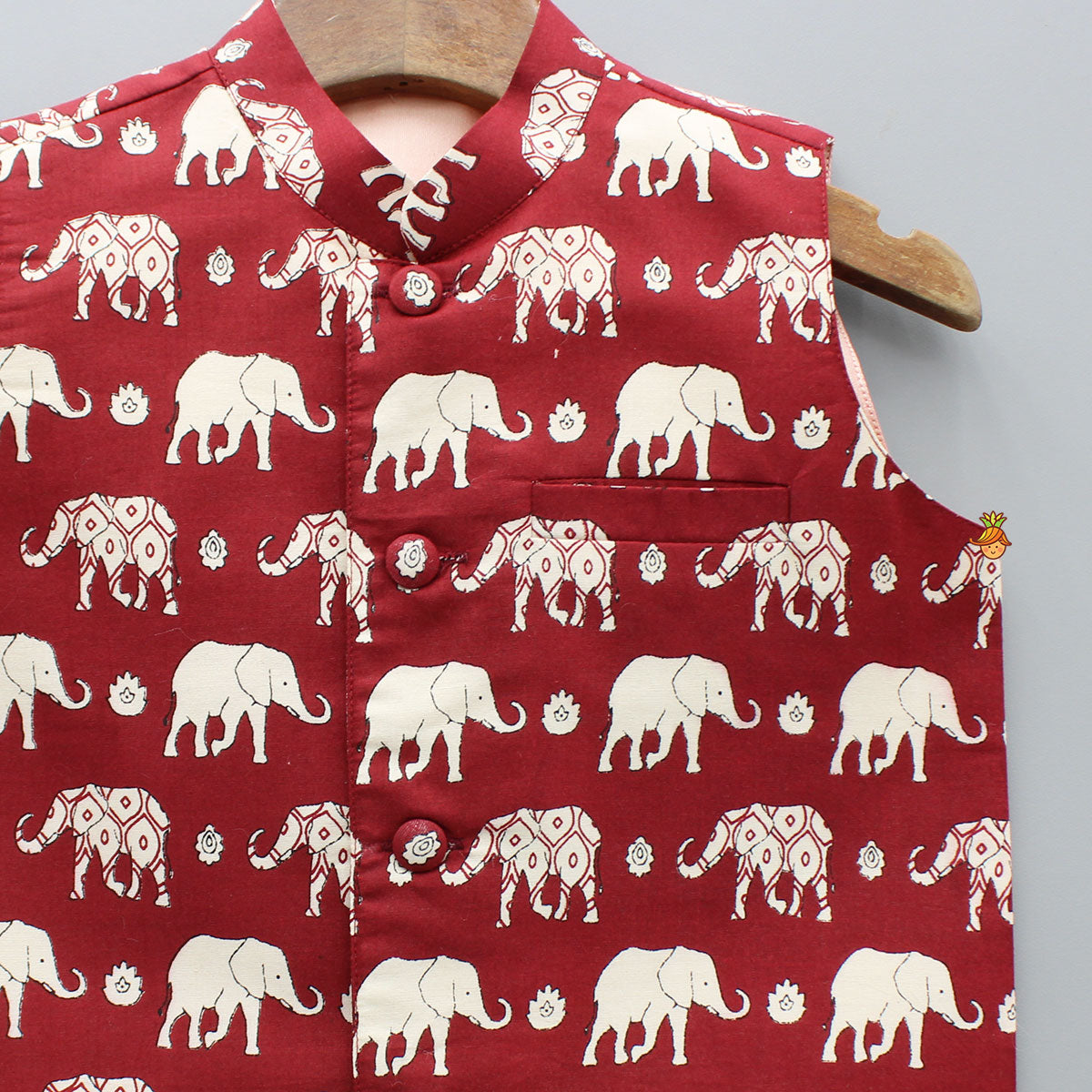 Multicolour Elephant Printed Jacket
