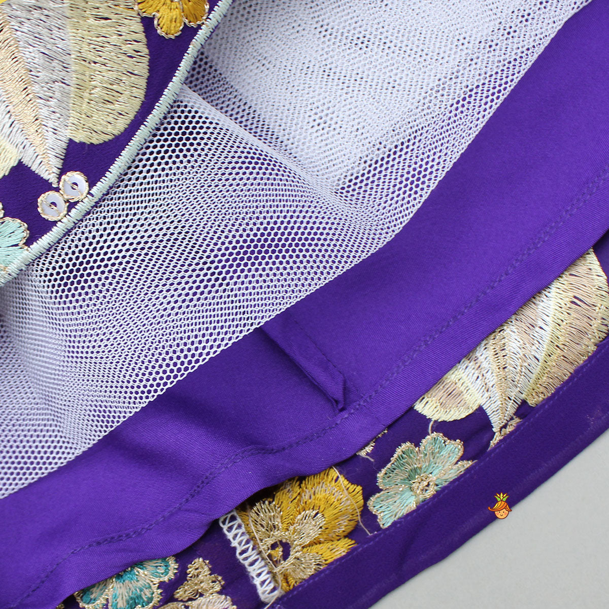 Purple Embroidered Lehenga