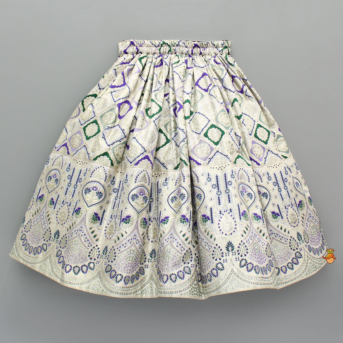 Elegant Multicoloured Lehenga With Stylish Pouch