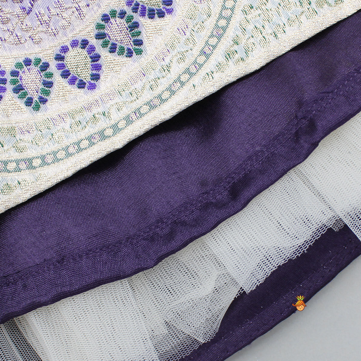 Elegant Multicoloured Lehenga With Stylish Pouch