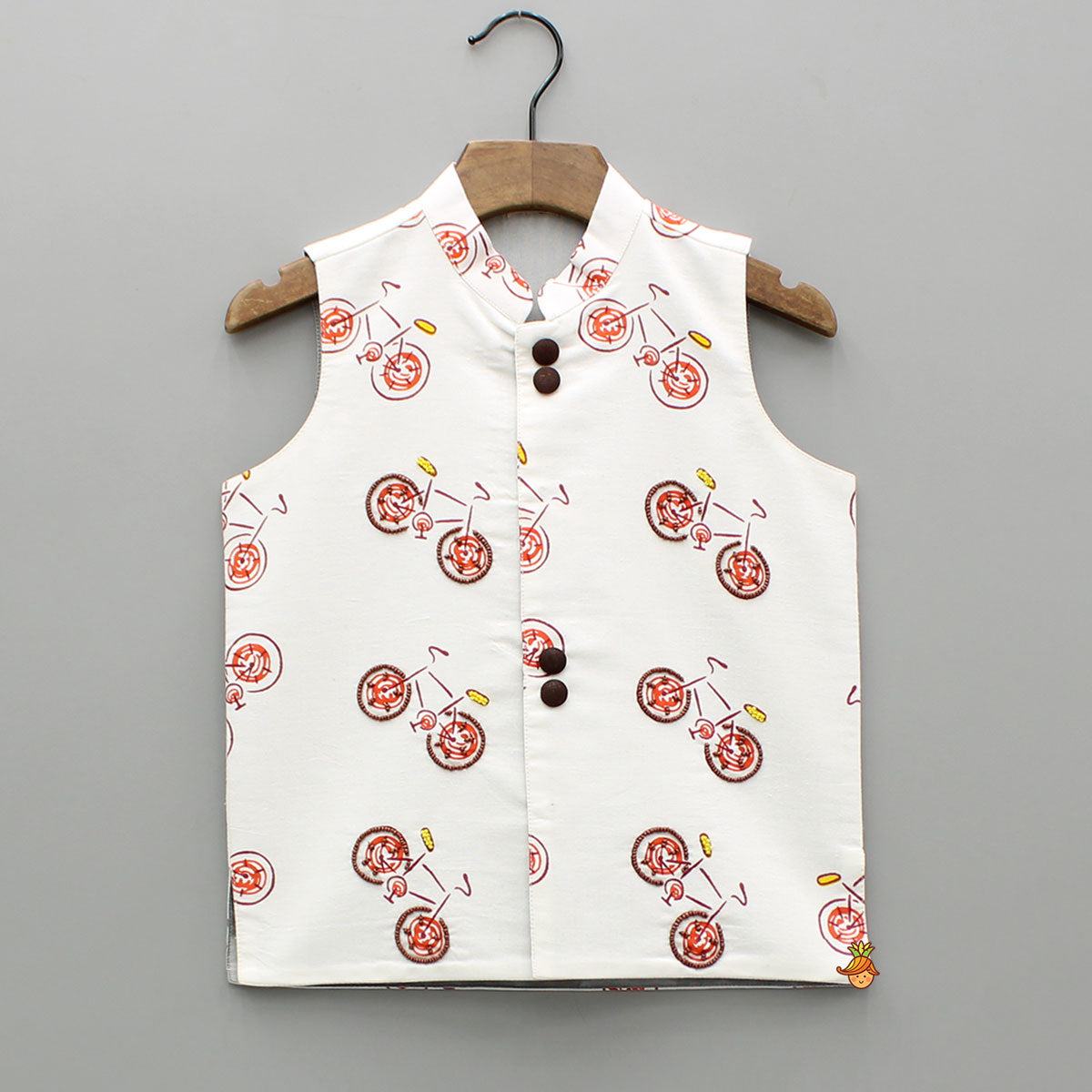 Multicolour Bicycle Printed Jacket