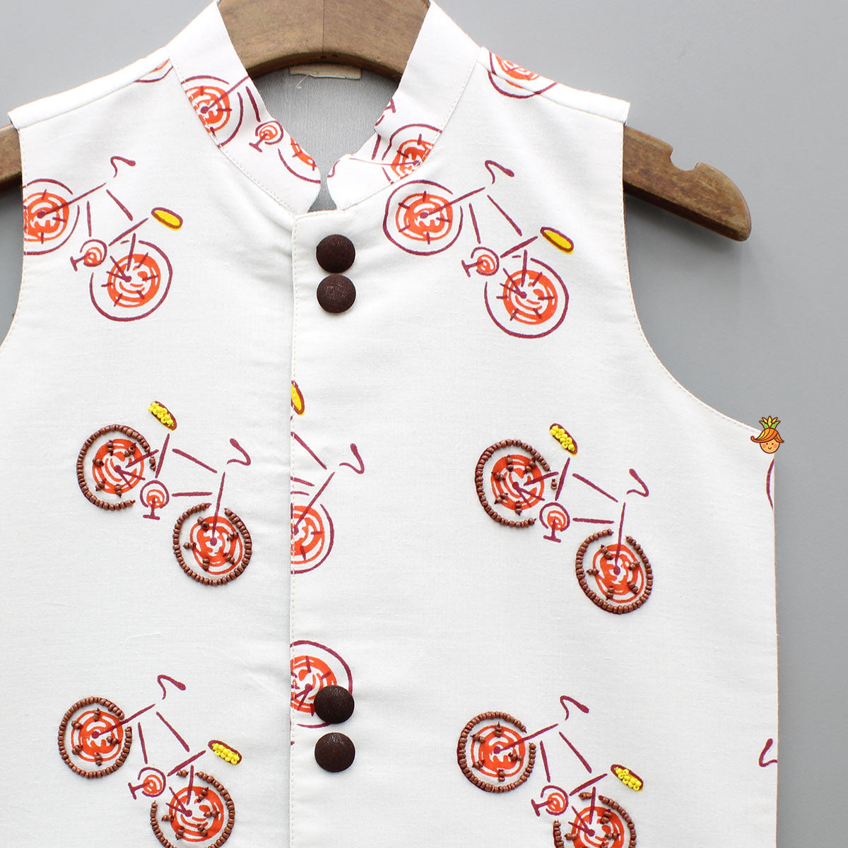 Multicolour Bicycle Printed Jacket