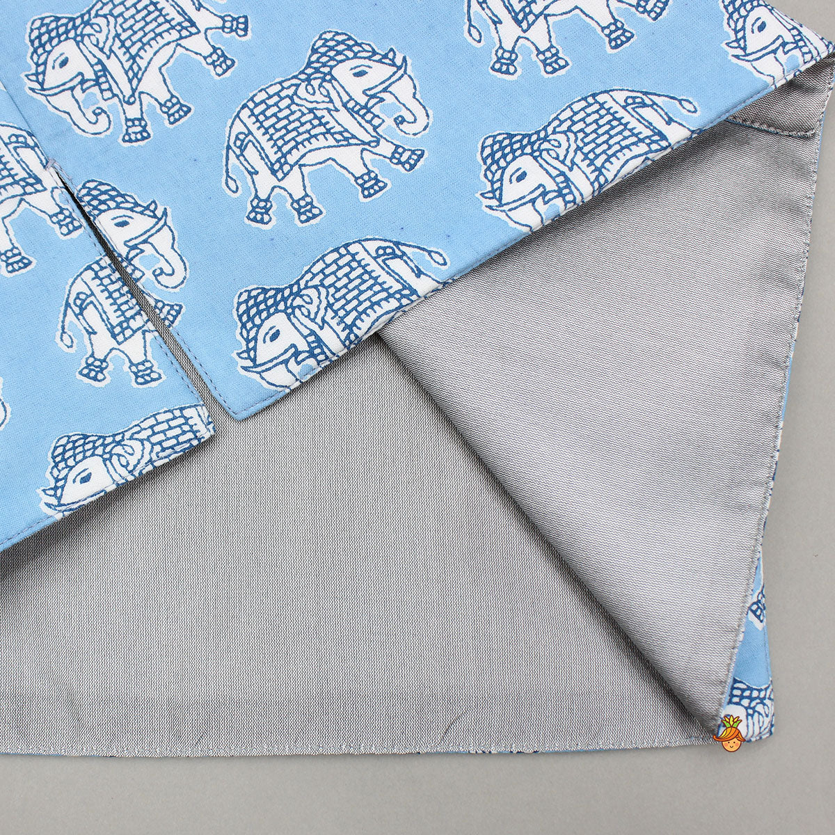 Blue Elephant Printed Jacket
