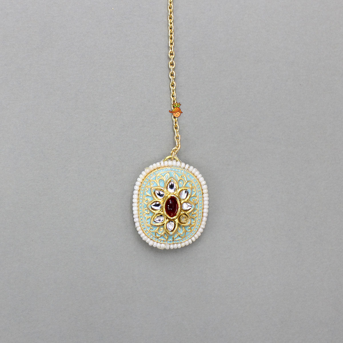 Elegant Beaded Floral Maang Tikka