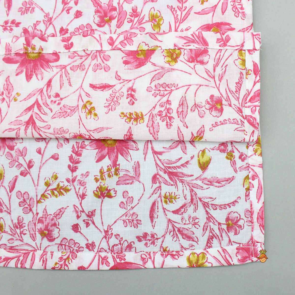 Floral Printed Kurta And Jacket With Pyjama