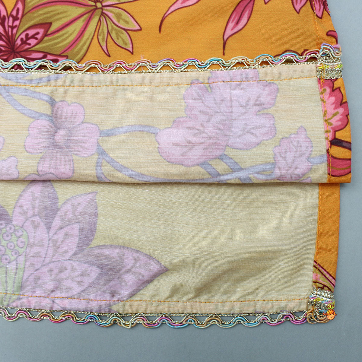 Floral Printed Kurti And Sharara With Dupatta