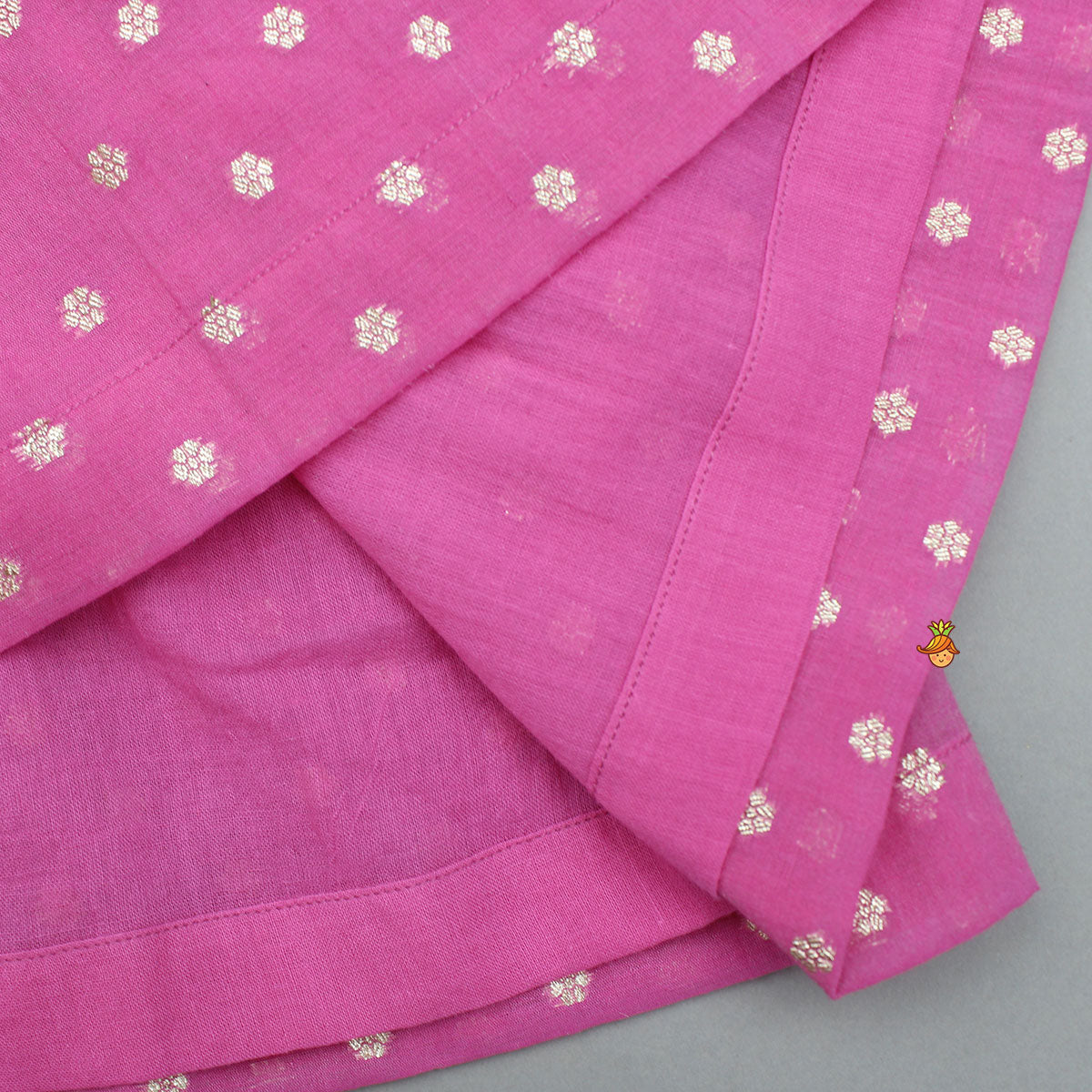Pink Embroidered Strappy Kurti And Tiered Sharara With Dupatta