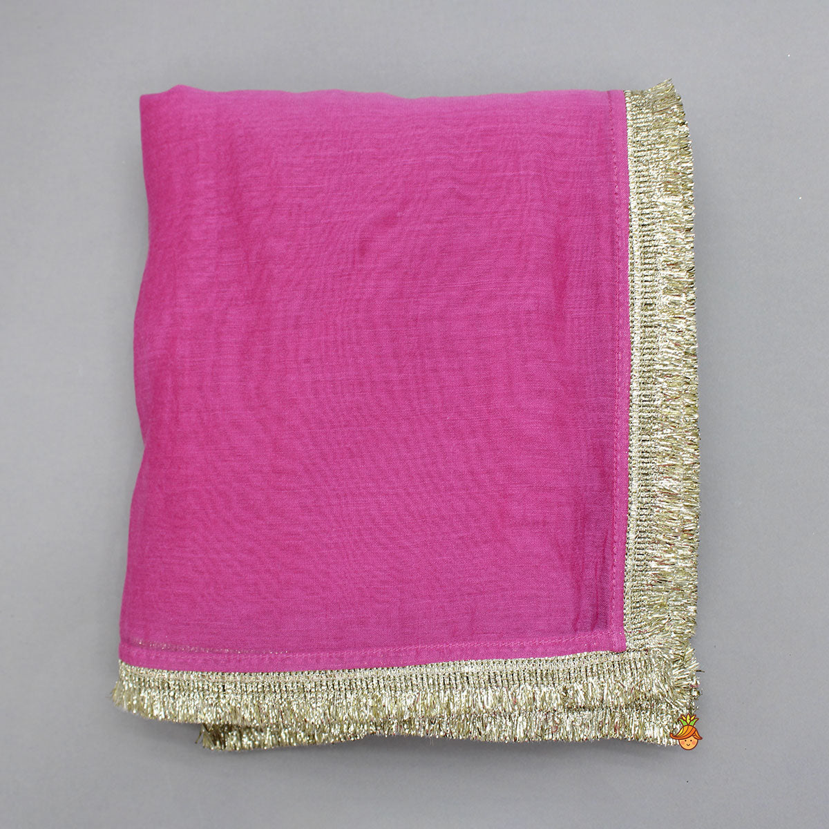 Pink Embroidered Strappy Kurti And Tiered Sharara With Dupatta