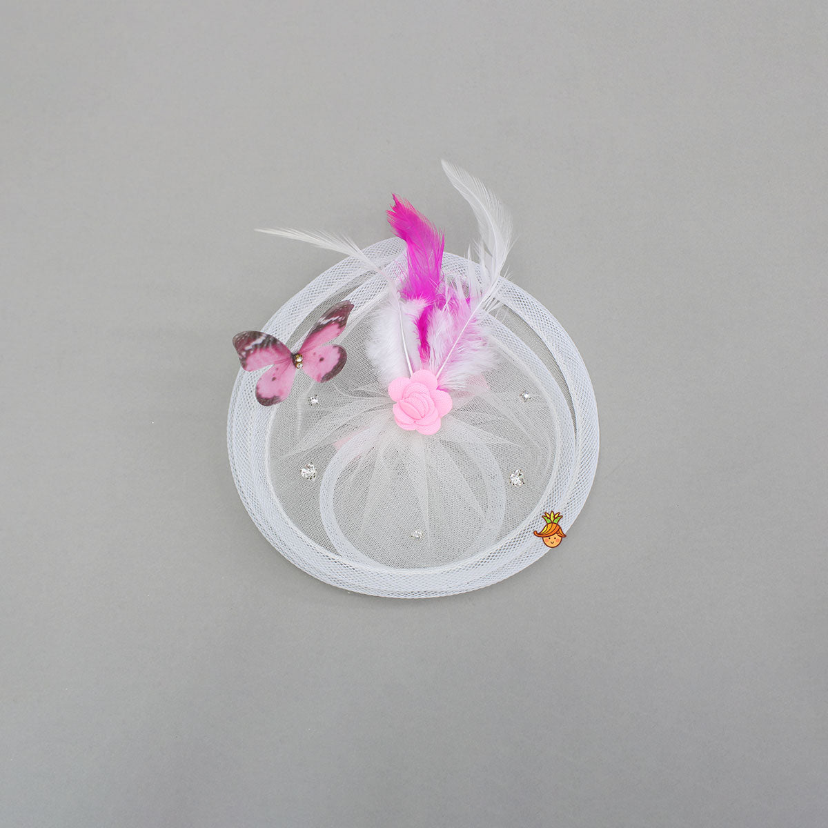 Butterfly Embellished Swirled Hair Clip