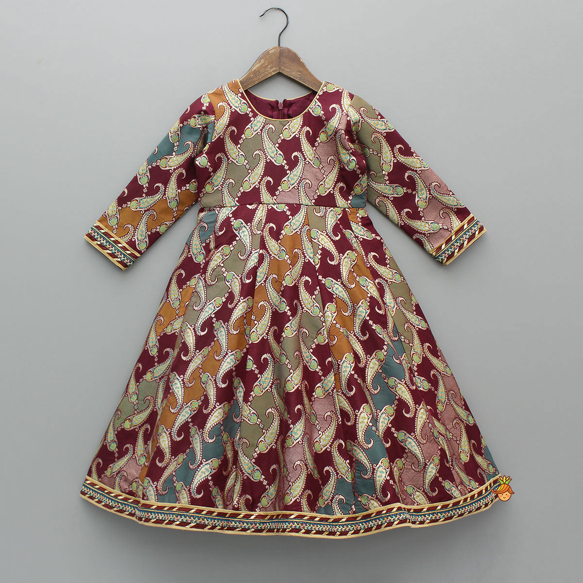 Beautiful Brocade Anarkali With Dupatta