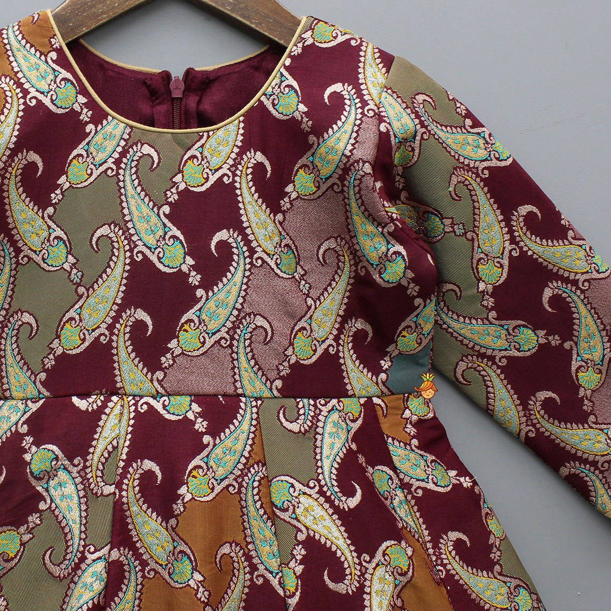 Beautiful Brocade Anarkali With Dupatta