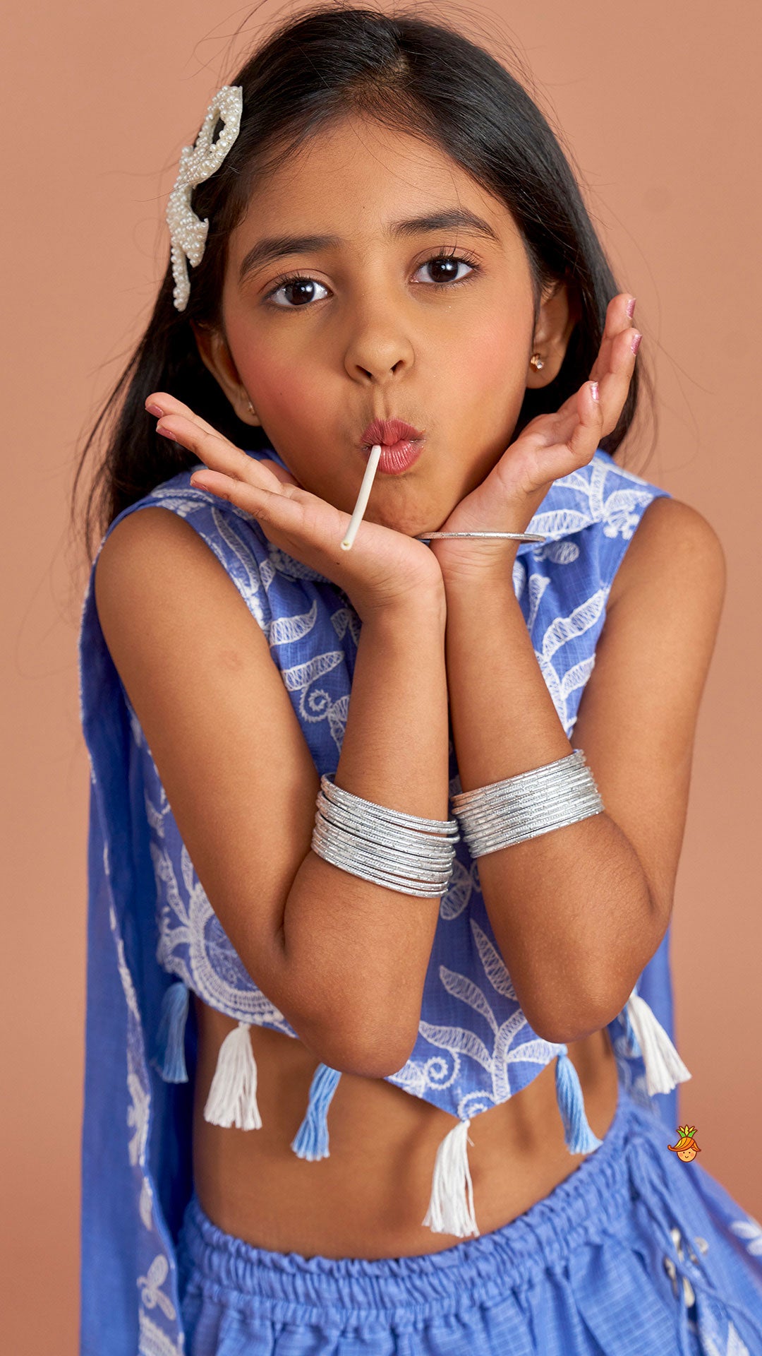 Embroidered And Embellished Top With Lehenga And Dupatta