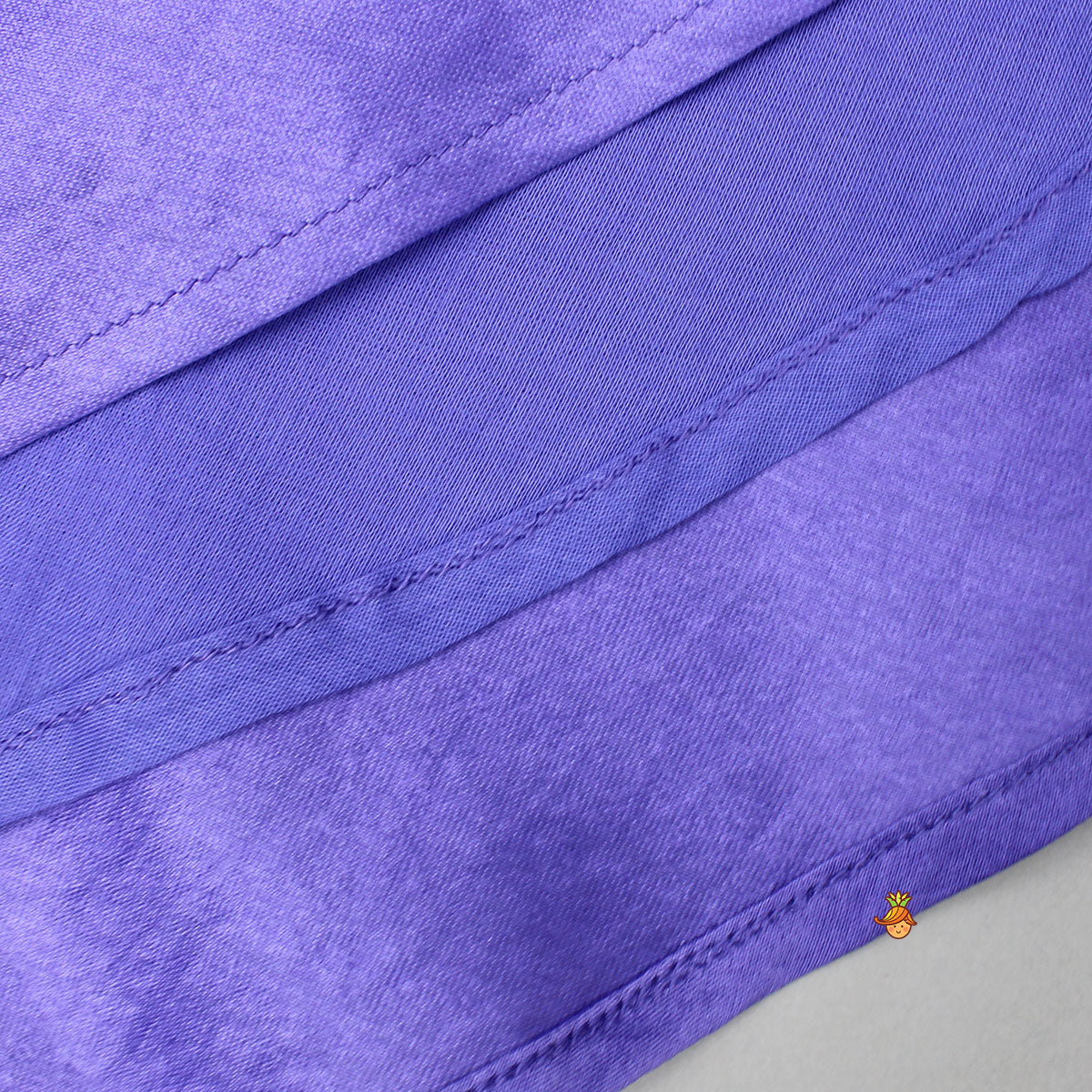 Purple Embroidered Top And Lehenga