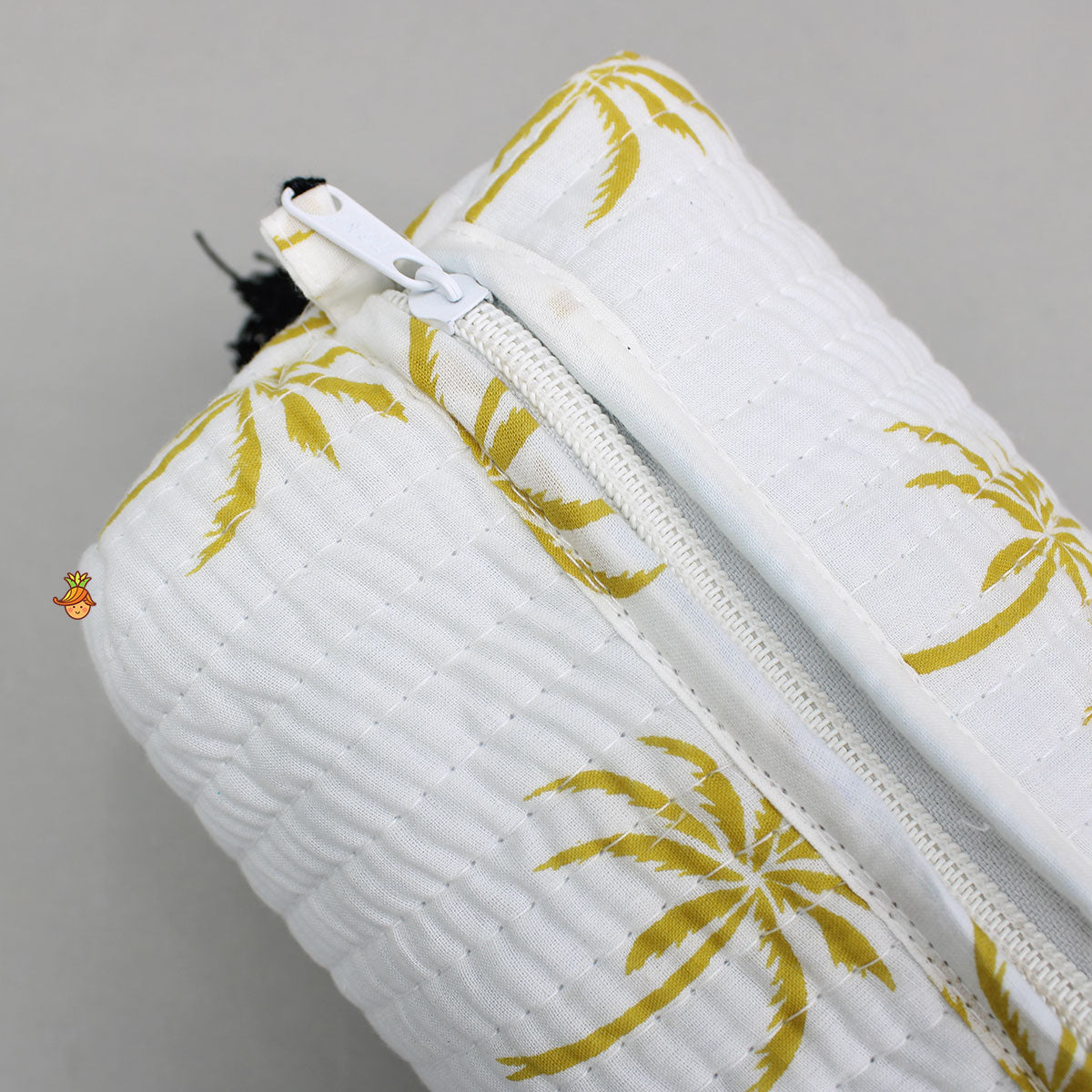 Tree Printed White Pouch Bags - Set Of 2