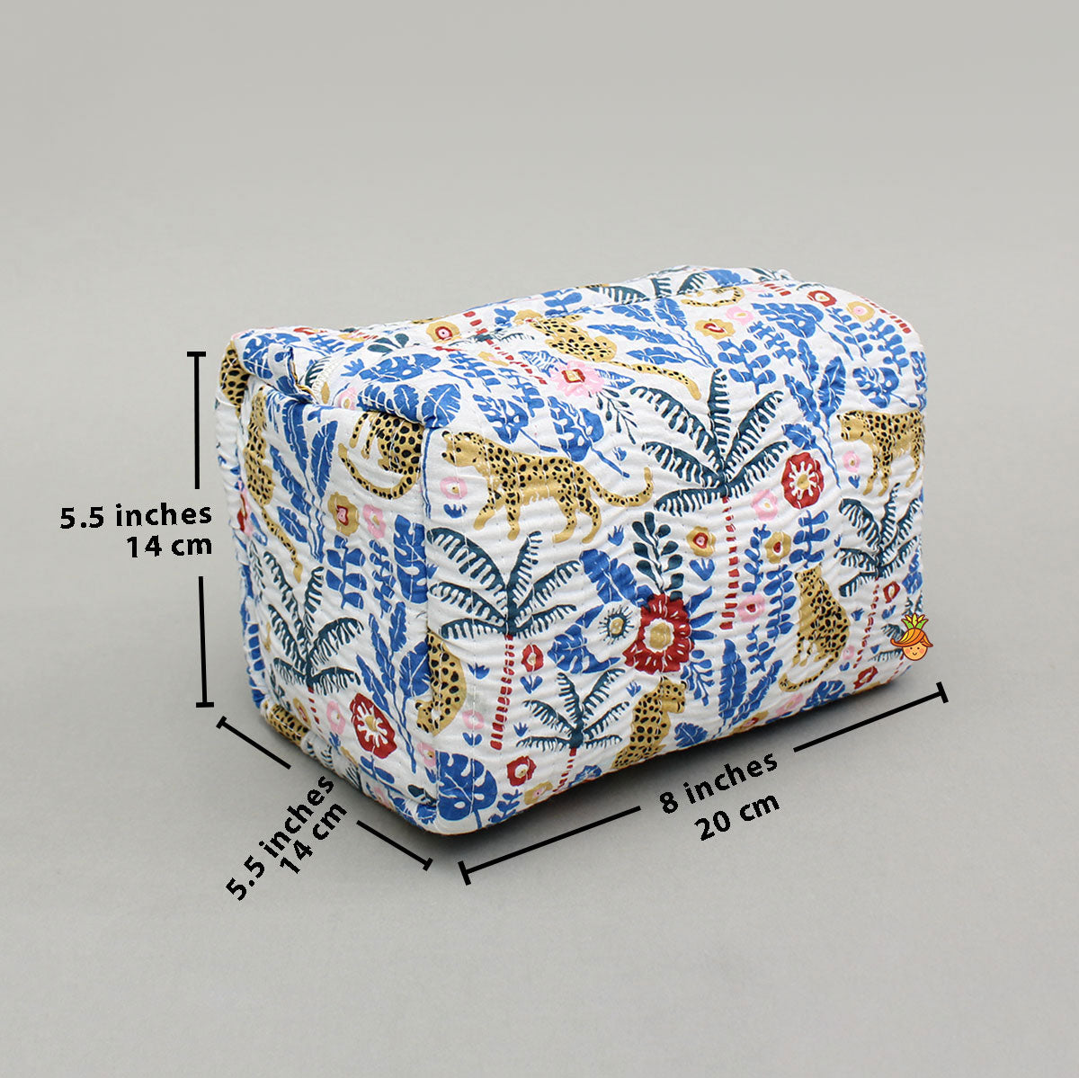 Jungle-Themed Printed Pouch Bags - Set Of 2